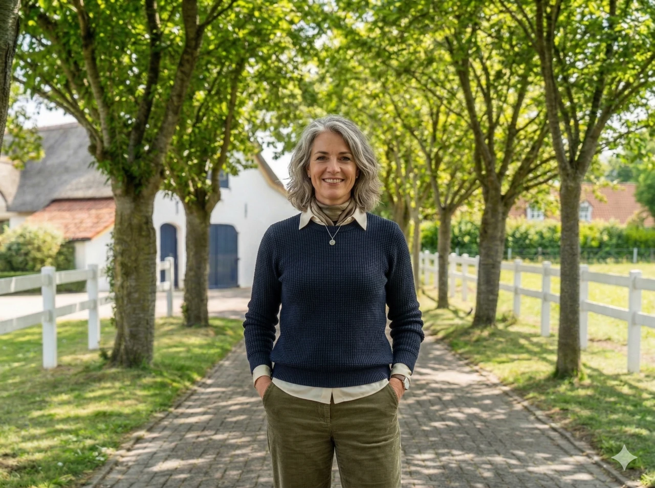 Marion vertelt haar herstelverhaal op de oprijlaan van de afkickkliniek van Connection SGGZ in Meerlo.